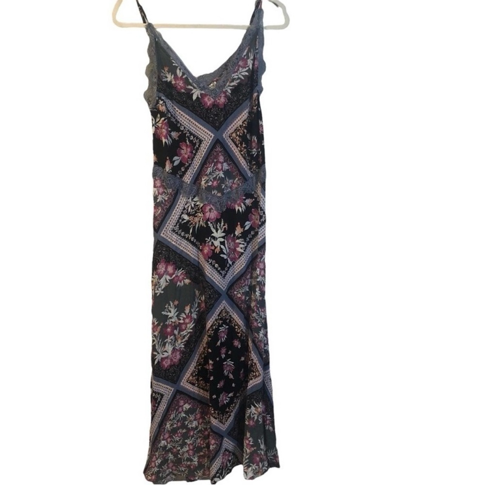 Free People Pink and Purple Patterned Maxi Dress - Picture 2 of 9